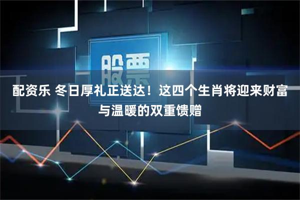 配资乐 冬日厚礼正送达！这四个生肖将迎来财富与温暖的双重馈赠